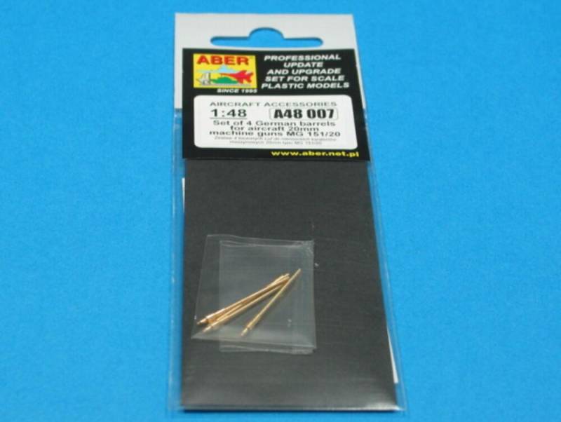 Set of 4 German barrels for aircraft 20mm machine guns MG 151/20 von Aber
