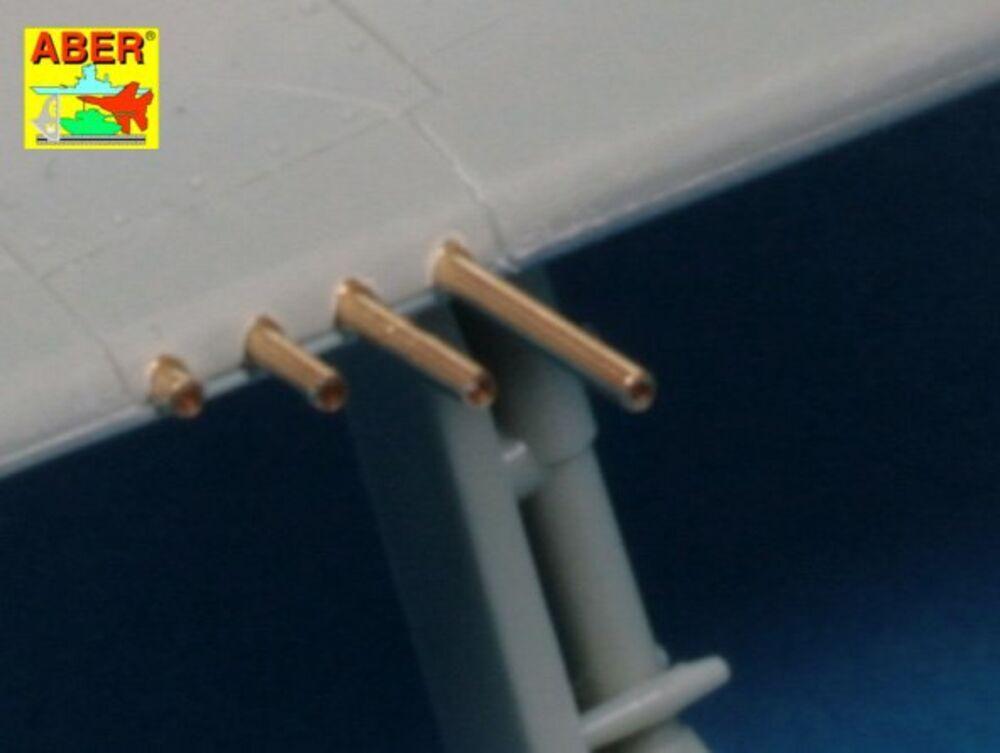 Set of 8 turned cal .50 (12,7mm) U.S. Browning M2 barrels for P-47 Thunderbolt von Aber