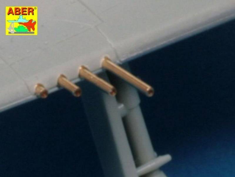Set of 8 turned cal .50 (12,7mm) U.S. Browning M2 barrels for P-47 Thunderbolt von Aber