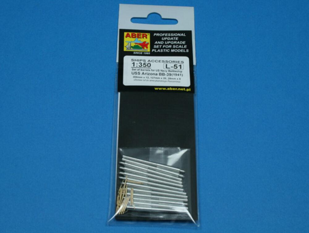Set of Barrels for Arizona class battleships 356mm x 12 127mm x 20 28mm x 8 Set of Barrels for Arizona class battleships 356mm x 12 127mm x 20 28mm x 8 von Aber