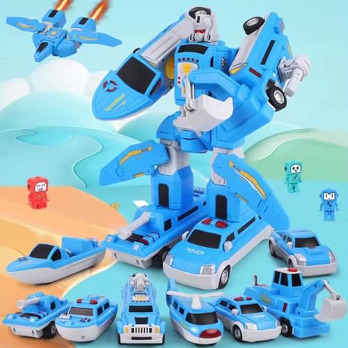 Abhpjuy Magnet Spielzeug Kinder Magnetische Bausteine STEM Spielzeug Verwandeln Spielzeugautos Lernspielzeug Set für Kinder, 3+ Jahre alte Jungen und Mädchen (Blau) von Abhpjuy