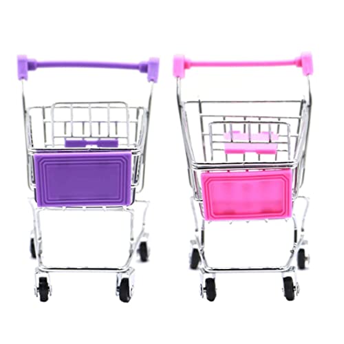 Abibiocy Einkaufswagen Spielzeug Mini -Lebensmittelwagen Trolley Make -up Halter Desktop Dekoration 2pcs Abibiocy Einkaufswagen Spielzeug Mini -Lebensmittelwagen Trolley Make -up Halter Desktop Dekoration 2pcs von Abibiocy