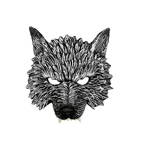 Abibiocy Wolf Maske Werwolf Halbmaske 3d Halloween Werwolf Wolf für Maskerade Cosplay Requisiten Halloween Partyzubehör Abibiocy Wolf Maske Werwolf Halbmaske 3d Halloween Werwolf Wolf für Maskerade Cosplay Requisiten Halloween Partyzubehör von Abibiocy