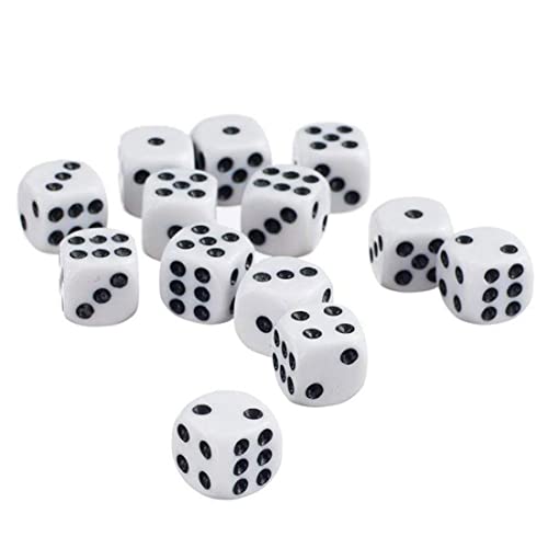 Acrylwürfel 12 -mm -Sechs -Seiten -Pädagogik Mathematical Dice Toys 50pcs Weiß Acrylwürfel 12 -mm -Sechs -Seiten -Pädagogik Mathematical Dice Toys 50pcs Weiß von Abibiocy