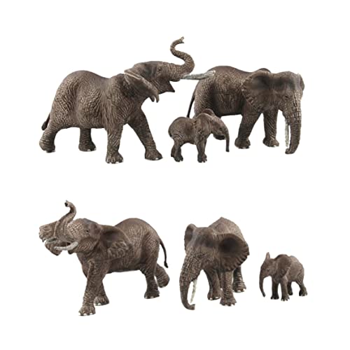 Tiere Models Spielzeug realistische Tierfigur Plastik Elefant Spielzeugsimulation Tiere Action Modell für Bildungsspielzeug Geburtstagsspiel -Klassenzimmer Belohnungen 1Set 1Set von Abibiocy
