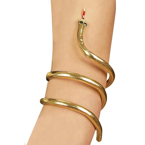 Widmann 3297Y - Schlangen Armreif Ägypten, modellierbar, Schmuck, Armkette, Antike, Cleopatra, Karneval, Mottoparty von W WIDMANN MILANO Party Fashion