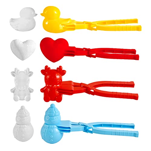 Abnaok 4 Stück Schneeballzange, Schneeball Clip Schnee Former Set Snow Maker Abnaok 4 Stück Schneeballzange, Schneeball Clip Schnee Former Set Snow Maker von Abnaok