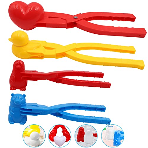 Abnaok Schnee Former Set, 4 Stück Groß Schneeballzange Ente, Schneeball Clip Schneeente Snow Maker, Pinguin Schneeball Clip fur Kinder im Freien Spielen Schnee Abnaok Schnee Former Set, 4 Stück Groß Schneeballzange Ente, Schneeball Clip Schneeente Snow Maker, Pinguin Schneeball Clip fur Kinder im Freien Spielen Schnee von Abnaok