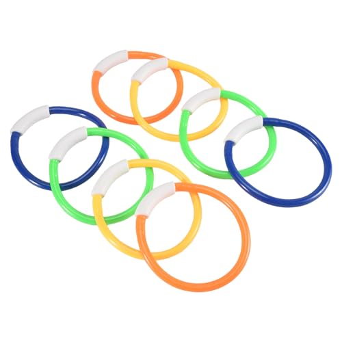 Aboiled 8-Teiliges Tauchring-Poolspielzeug, Poolringe für Kinder, Unterwassertraining, Schwimmbecken-Tauchring-Spielzeug für Kinder, Einfach zu Verwenden Aboiled 8-Teiliges Tauchring-Poolspielzeug, Poolringe für Kinder, Unterwassertraining, Schwimmbecken-Tauchring-Spielzeug für Kinder, Einfach zu Verwenden von Aboiled