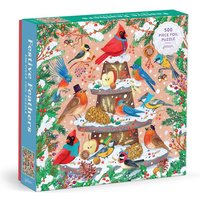 Festive Feathers 500 Piece Foil Puzzle Festive Feathers 500 Piece Foil Puzzle von Abrams and Chronicle Books IWUK