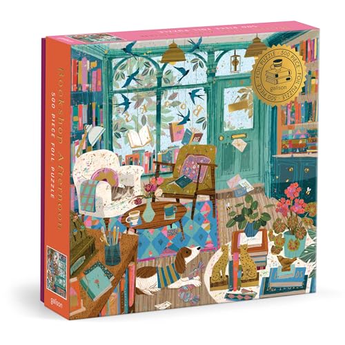Bookshop Afternoon 500 Piece Foil Puzzle von Abrams & Chronicle Books