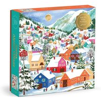 Swiss Alpine Village 500 Piece Foil Puzzle Swiss Alpine Village 500 Piece Foil Puzzle von Abrams & Chronicle Books