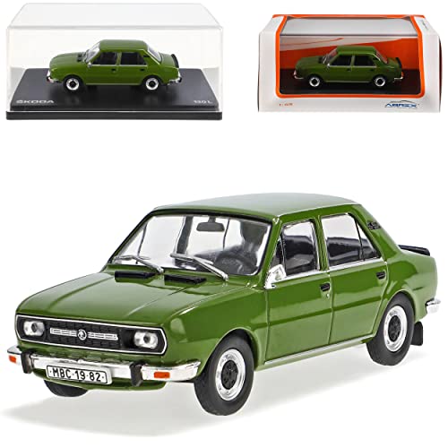 Abrex ?Koda 120L Limousine Grün Typ 742 1976-1990 724QN 1/43 Modell Auto von Abrex