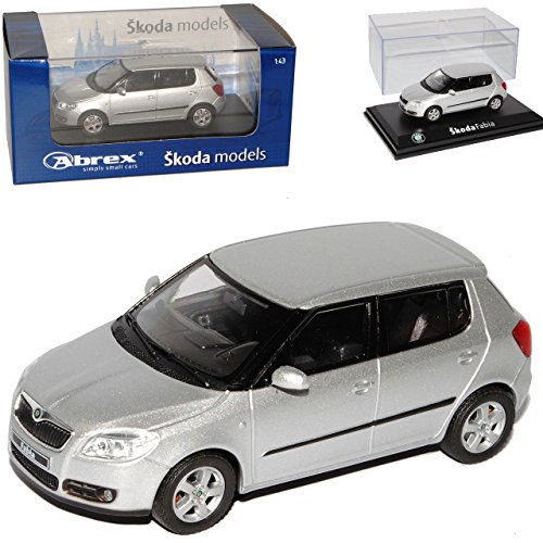 Abrex ?Koda Fabia ii 2 2007 5 TÜrer Silber Silver Diamond 143ab008ab 1/43 Modellauto Modell Auto von Abrex