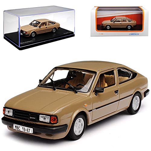 Abrex ?Koda Rapid 136 Coupe Stein Braun 1984-1990 720RE 1/43 Modell Auto von Abrex