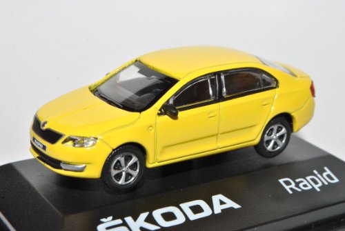 Abrex ?Koda Rapid Limousine Gelb Uni Ab 2012 NH ABR171ABD022GE 1/72 Modell Auto von Abrex