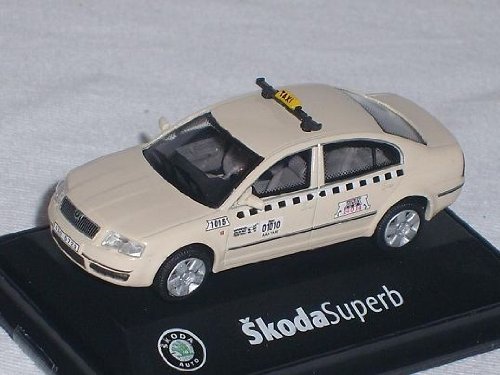 Abrex ?Koda Superb Super B Taxi Beige Limousine 171bxd003x 1/72 Modellauto Modell Auto von Abrex