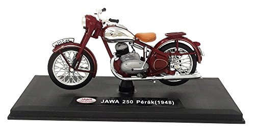 Abrex Modell Motorrad 1:18 Jawa 250 Perak 1948 rot metall ca. 12 cm von Abrex