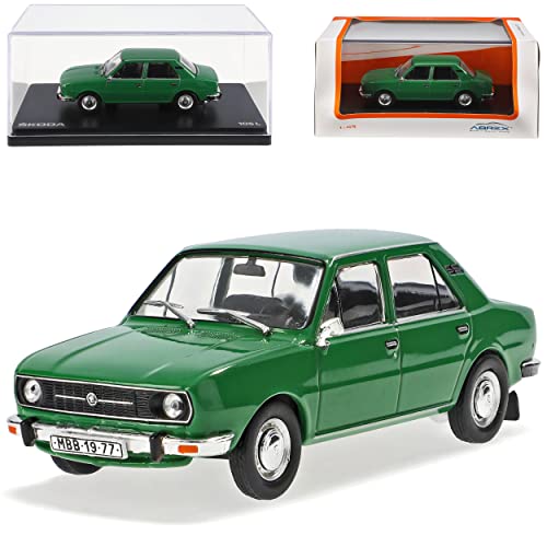 Abrex Skod.105L Limousine Grün Typ 742 1976-1990 723QF 1/43 Modell Auto von Abrex