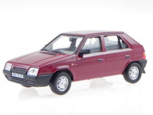 Abrex Skoda Favorit 136L 1987 Apollo rot Modellauto 143ABS-708BJ 1:43 von Abrex