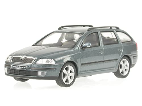 Abrex Skoda Octavia Combi 2005 Graphitgrau Modellauto 1:43 von Abrex
