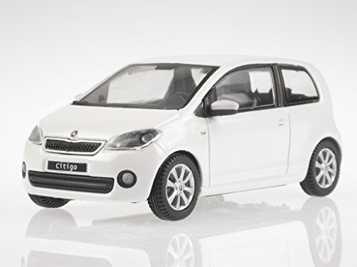 Skoda Citigo 3-Türer weiß candywhite Modellauto 143AB-021DA Abrex 1:43 von Abrex