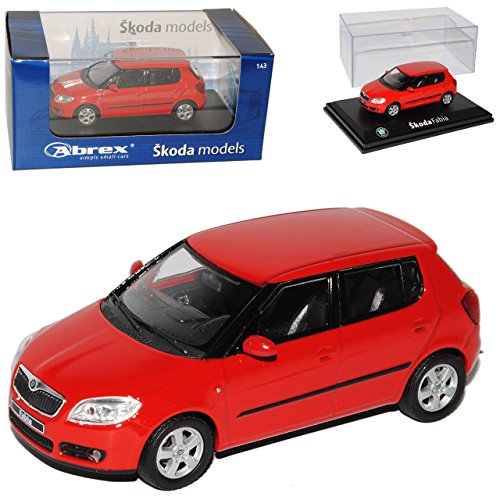Abrex Modellauto 1/43 Koda Fabia ii 2 2007 5 TÜrer Rot, Neu und OVP, Metall, 11 cm, Adult, Unisex, Fahrzeug, TOYS_AND_GAMES von Abrex