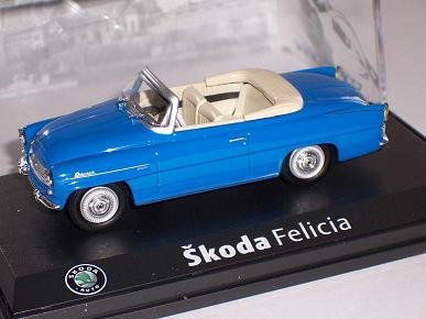 Abrex ?Koda Felicia Cabrio Blue Lights Hell Blau 403 143abs703ll 1/43 Modellauto Modell Auto von Abrex