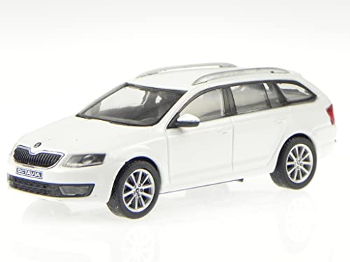 Skoda Octavia 3 Combi 2013 candy white Modellauto 143AB027E Abrex 1:43 von Abrex