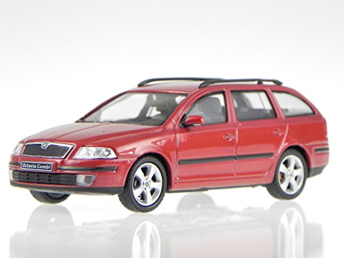 Skoda Octavia Combi 2005 flamenco rot Modellauto 143AB-002J Abrex 1:43 von Abrex