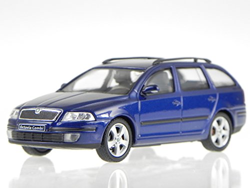 Skoda Octavia Combi 2005 tiefsee blau Modellauto 143AB-002K Abrex 1:43 von Abrex