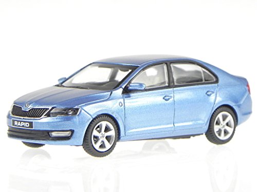 Skoda Rapid 2012 jeans blau denim Modellauto 143AB-022KM Abrex 1:43 von Abrex