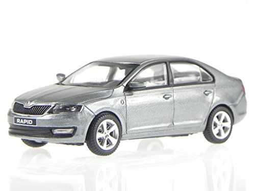 Skoda Rapid 2012 platin grau Modellauto 143AB-022CJ Abrex 1:43 von Abrex