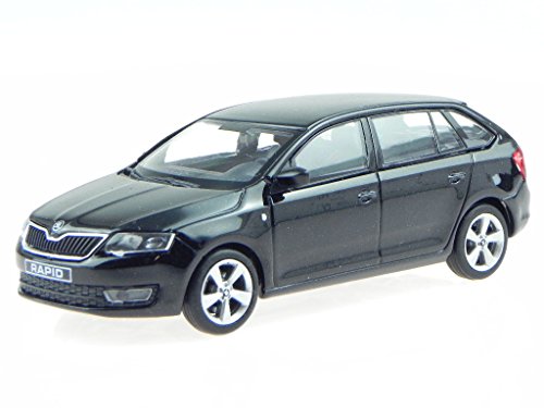 Skoda Rapid Spaceback schwarz Modellauto 143AB-030D Abrex 1:43 von Abrex