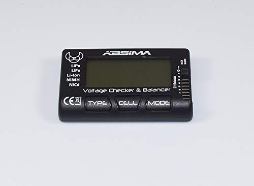 Absima 4160001 4160001-Absima Car/RC Auto Akku-Pack Spannungsprüfer und Balancer, Mehrfarbig von Absima