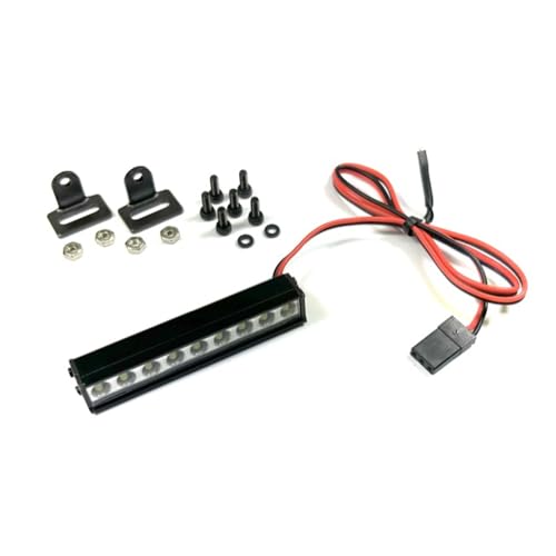 Absima Aluminium-LED-Lichtleiste, 55 mm, mit Halterung, ferngesteuertes Auto-Zubehör, 2320140 von Absima