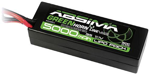 Absima Modellbau-Akkupack (LiPo) 11.1V 5000 mAh Zellen-Zahl: 3 50 C Stick Hardcase XT60 von Absima