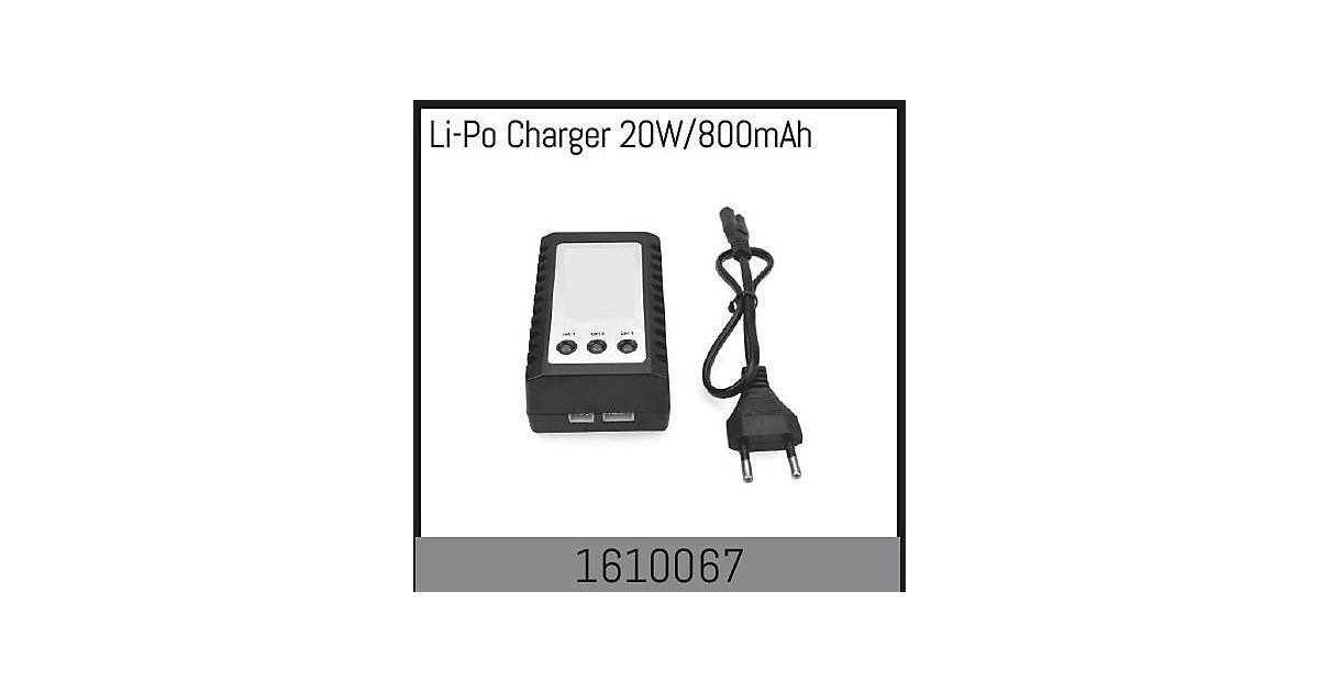 Li-Po Auflader 20W/800mAh schwarz Li-Po Auflader 20W/800mAh schwarz von Absima