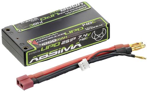 Absima Modellbau-Akkupack (LiPo) 7.4V 4000 mAh Zellen-Zahl: 3 140 C Hardcase 4 mm, T-Buchse von Absima