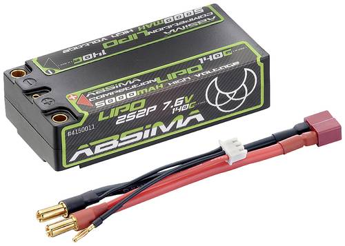 Absima Modellbau-Akkupack (LiPo) 7.6V 5000 mAh Zellen-Zahl: 4 140 C Hardcase 5 mm, T-Buchse von Absima