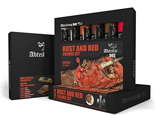 Abtaeilung502 6 x 20 ml Ölfarben für Rostfarben und Rot Abtaeilung502 6 x 20 ml Ölfarben für Rostfarben und Rot von Abteilung 502