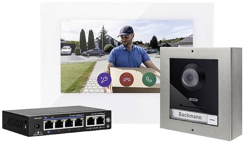 ABUS ModuVis Set S Video-Türsprechanlage LAN, WLAN Komplett-Set Grau-Aluminium von Abus