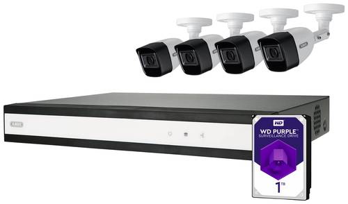 ABUS Performance Line TVVR33842T Analog, AHD Überwachungskamera-Set 8-Kanal mit 4 Kameras 2560 x 19 von Abus