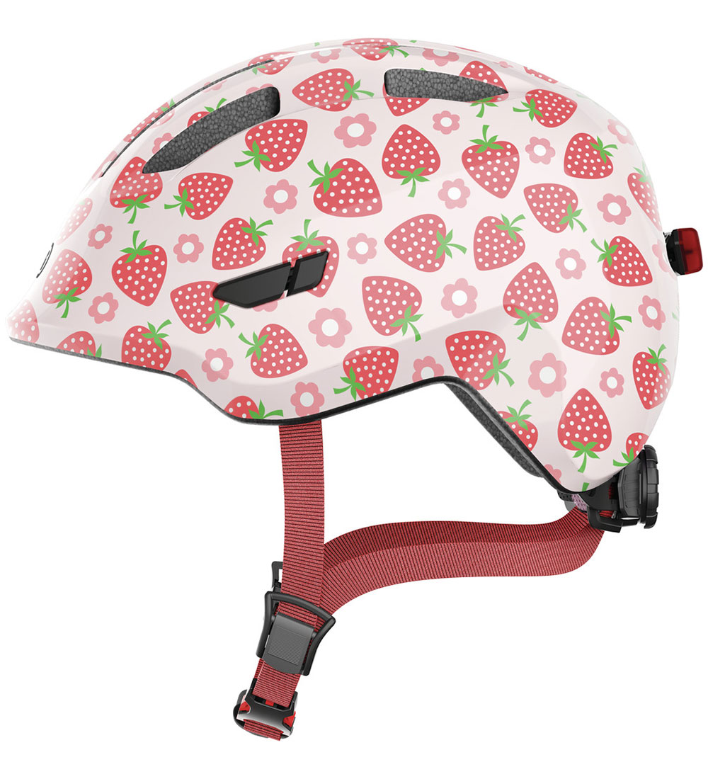 Abus Fahrradhelm - Smiley 3.0 LED - Rose Strawberry - Abus - 51-55 cm - Fahrradhelme Abus Fahrradhelm - Smiley 3.0 LED - Rose Strawberry - Abus - 51-55 cm - Fahrradhelme von Abus