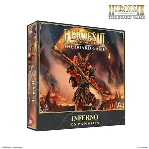 Heroes of Might and Magic III – Erweiterung Inferno (Hades) | Erweiterung Gesellschaftsspiel | Fraktion Inferno, Dämonen & Herausforderungen | ab 14 Jahren | 1 bis 4 Spieler – französische Version von Abysse Corp