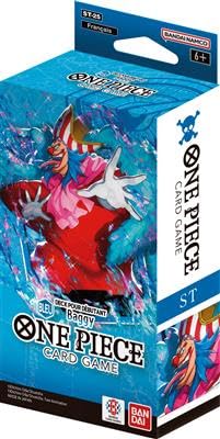 One Piece Card Game - ST-25 Blue Buggy - Französische Version - Enthält 1 Booster von OP11 - lebendige Fäuste wie der Blitz von Abysse Corp
