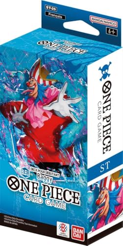 One Piece Card Game - ST-25 Blue Buggy - Französische Version - Enthält 1 Booster von OP11 - lebendige Fäuste wie der Blitz von Abysse Corp