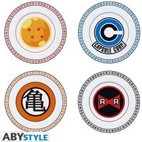 DRAGON BALL Z Set of 4 Plates Emblems DRAGON BALL Z Set of 4 Plates Emblems von Abysse Deutschland GmbH