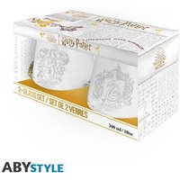 HARRY POTTER 2 Glass Set Gryffindor & Slytherin von Abysse Deutschland GmbH