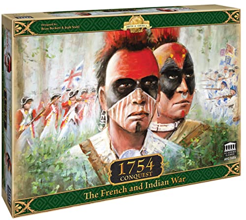 Academy Games - 1754 Conquest The French and Indian War - Board Game - Ages 12 and Up - 2-4 Players - English Version von Academy Games